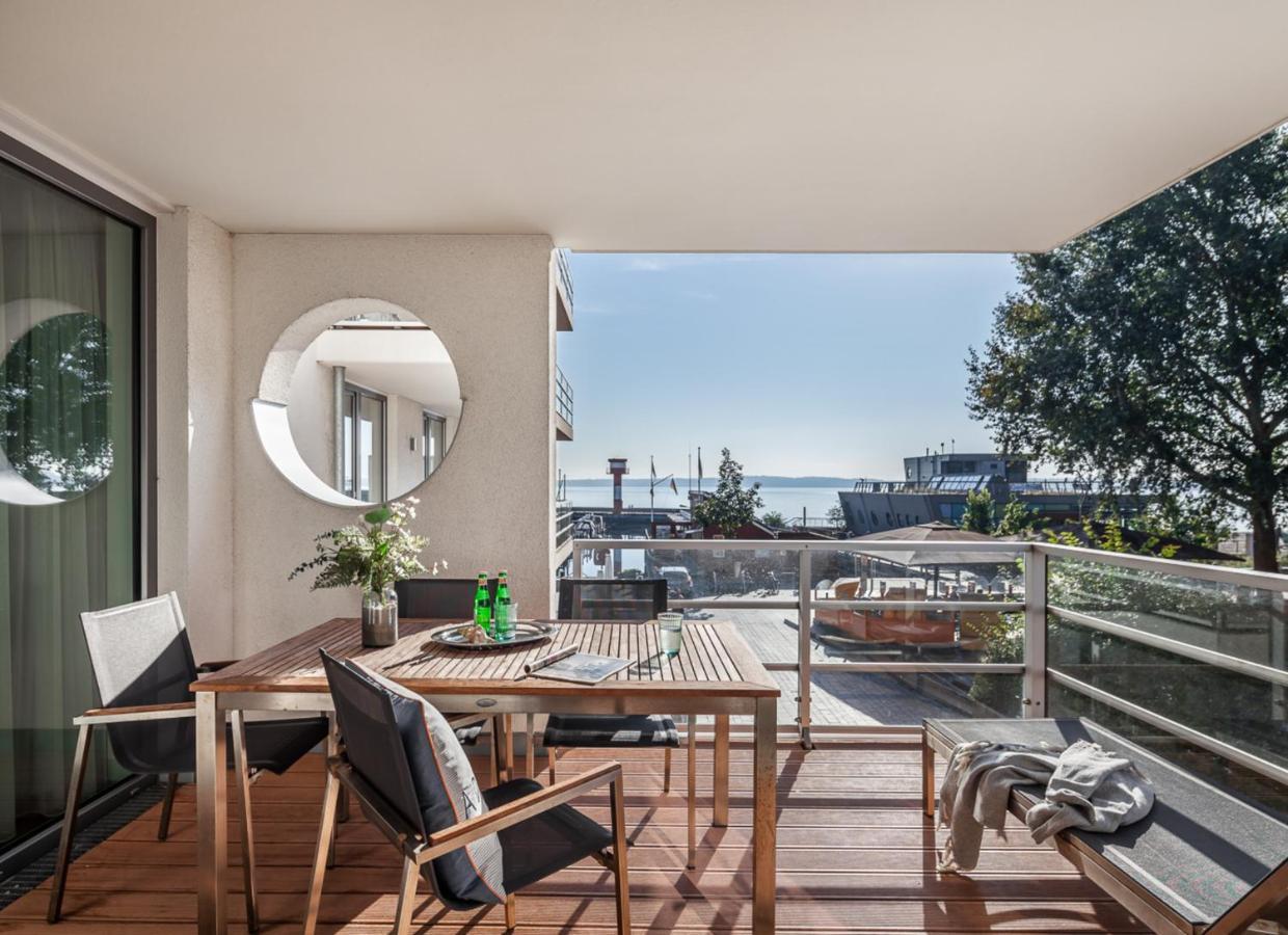 Apartmenthaus Hafenspitze Ap 5 - "Am Yachthafen 5" - Blickrichtung Offenes Meerstrandpromenade Eckernförde Eksteriør bilde