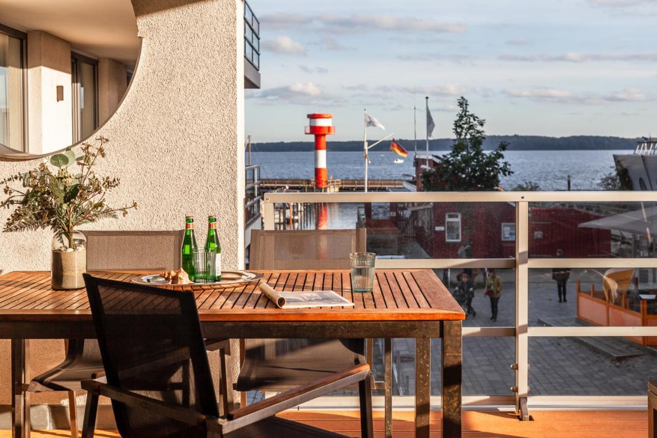 Apartmenthaus Hafenspitze Ap 5 - "Am Yachthafen 5" - Blickrichtung Offenes Meerstrandpromenade Eckernförde Eksteriør bilde