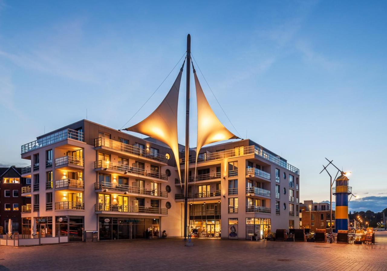 Apartmenthaus Hafenspitze Ap 5 - "Am Yachthafen 5" - Blickrichtung Offenes Meerstrandpromenade Eckernförde Eksteriør bilde